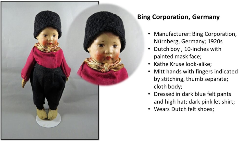 Bing Corporation Germany Doll Description Slide