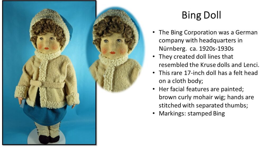 Bing Corporation Doll Description Slide