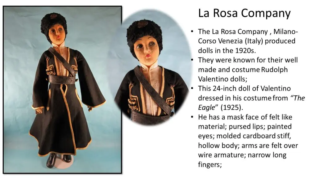 La Rosa Company Doll Description Slide