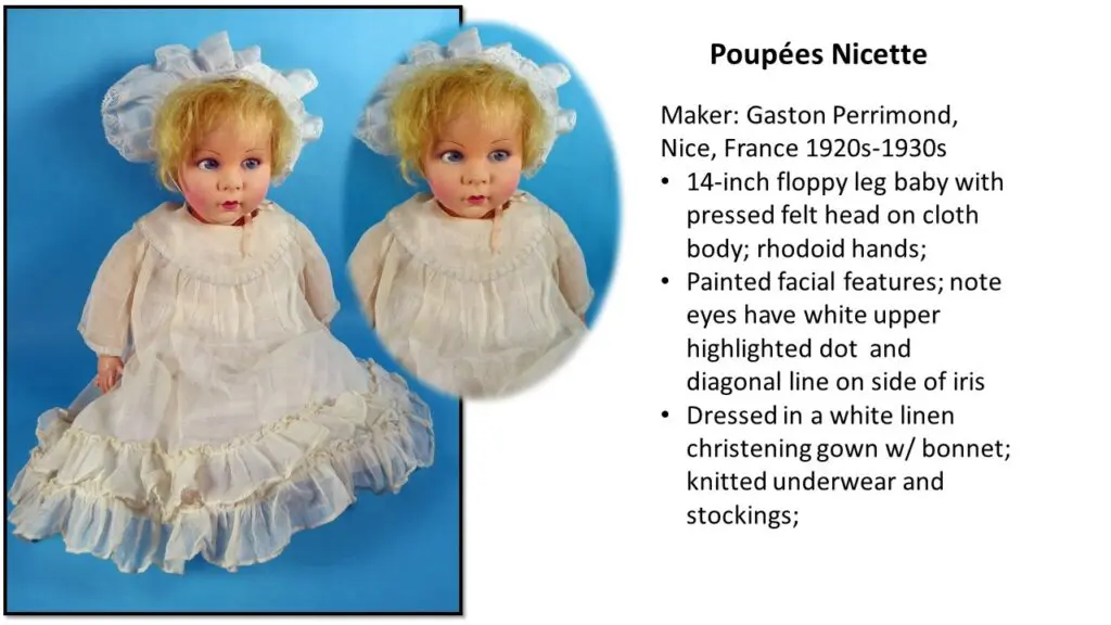 Poupees Nicette Doll Description Slide