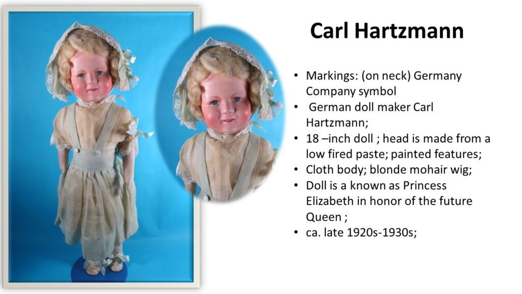 Carl Hartzmann Doll Description Slide