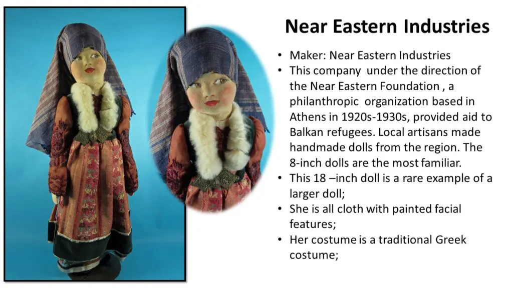 Near Easter Industries Doll Description Slide