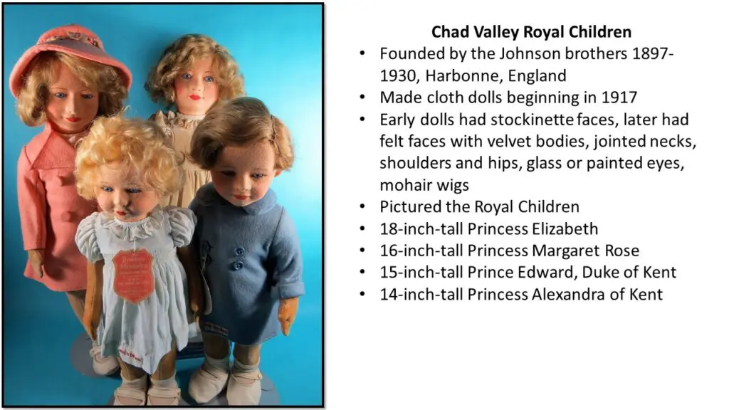 Chad Valley Royal Children Doll Description Slide