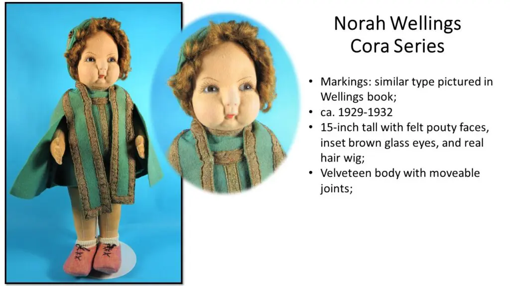 Norah Wellings Cora Series Doll Description Slide