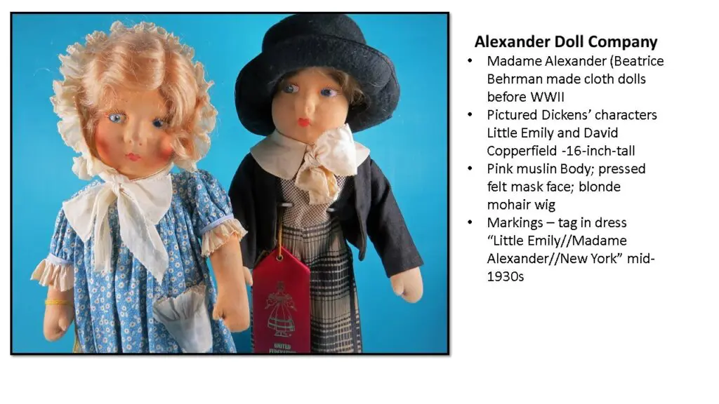 Alexander Company Doll Description Slide
