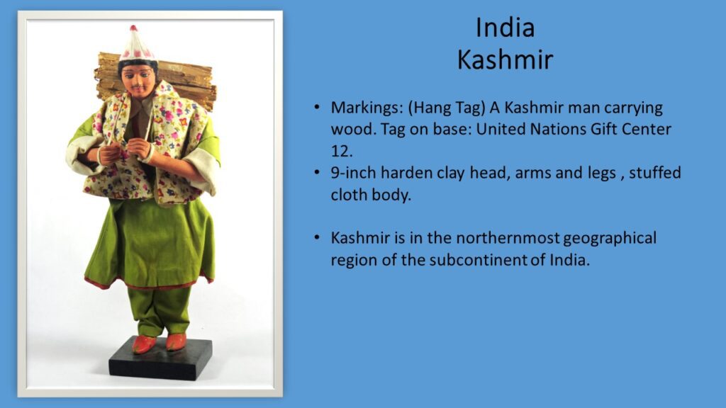 India Kashmir Represented By A Wax Clay Statue