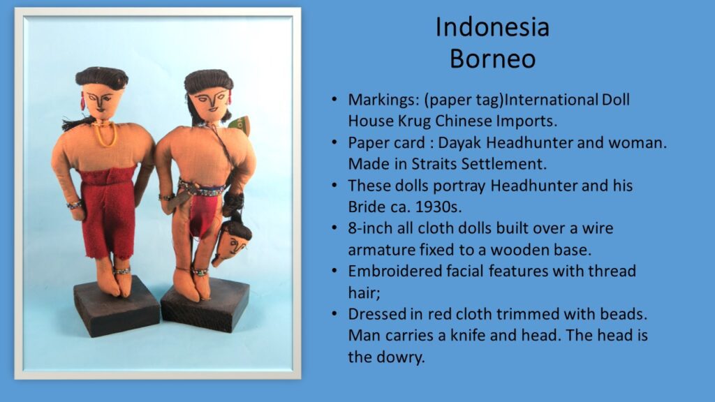 Indonesia Borneo Clay Statue Image With Something Written
