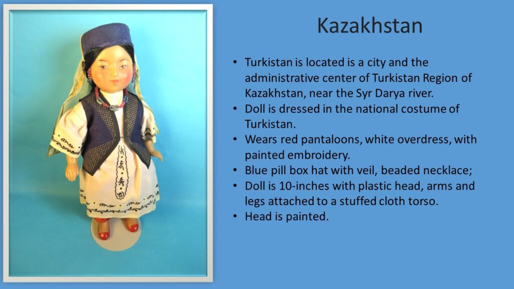 Kazakhstan woman Doll Description Slide