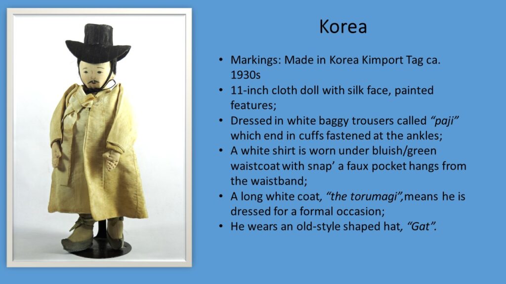 Korean Represented By A Wax Clay Statue