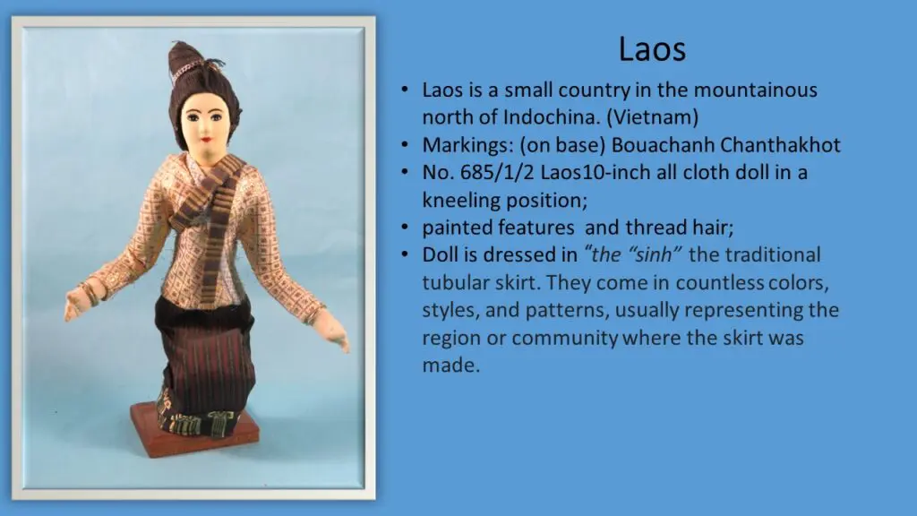 Laos Represented By A Wax Clay Statue