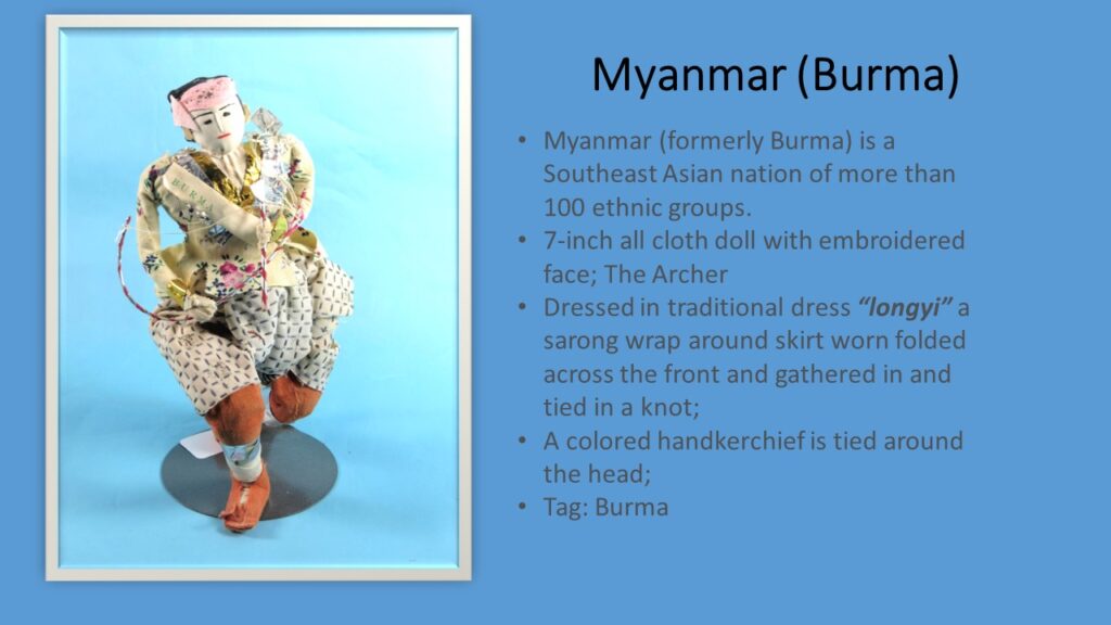 Longyi Burma Doll Description Slide