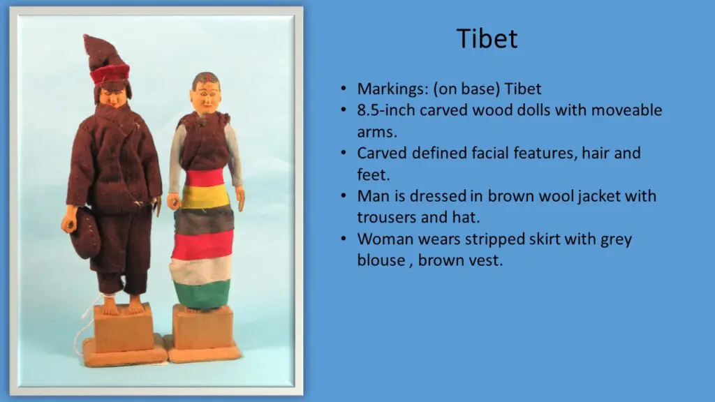Tibet man and woman Doll Description Slide
