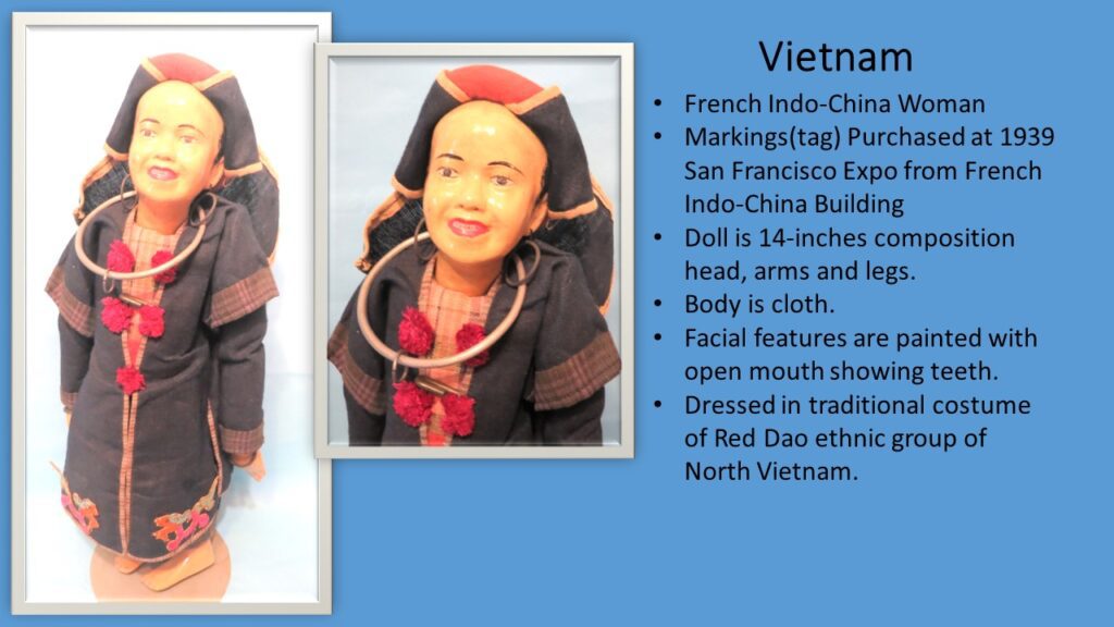 French Indo China Woman Doll Description Slide