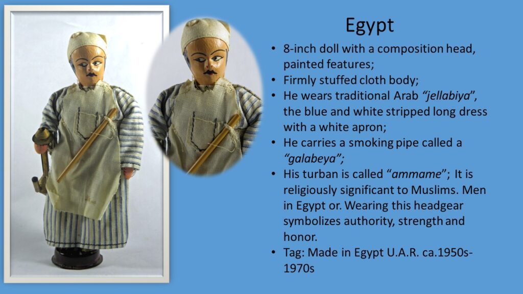 Egypt 8 inch Doll Description Slide