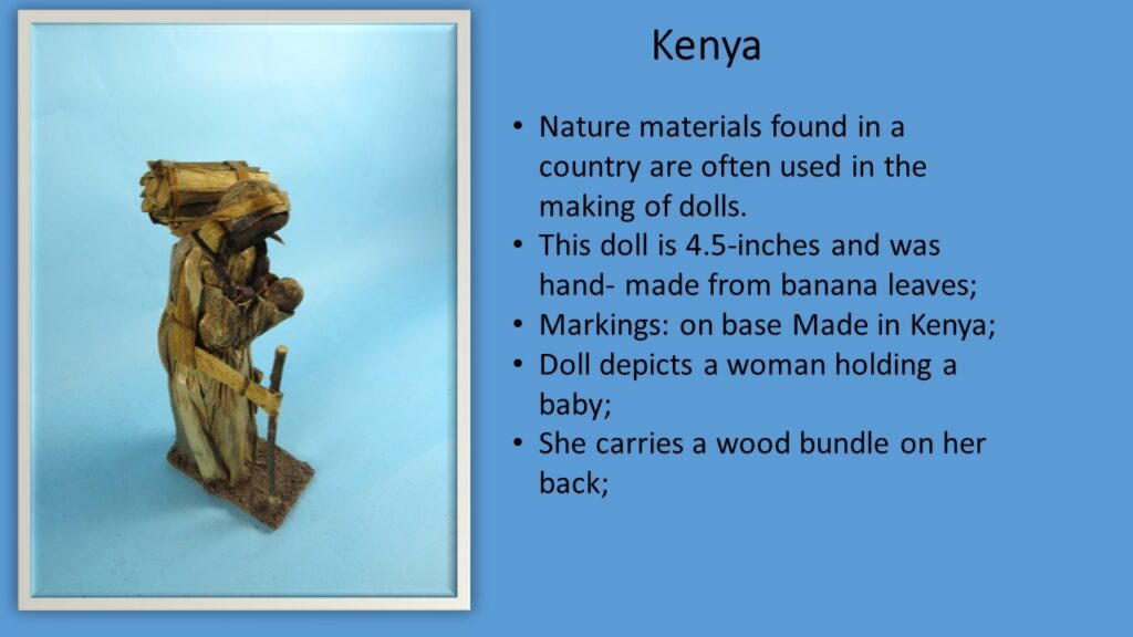 Kenya Banana Leaves Doll Description Slide