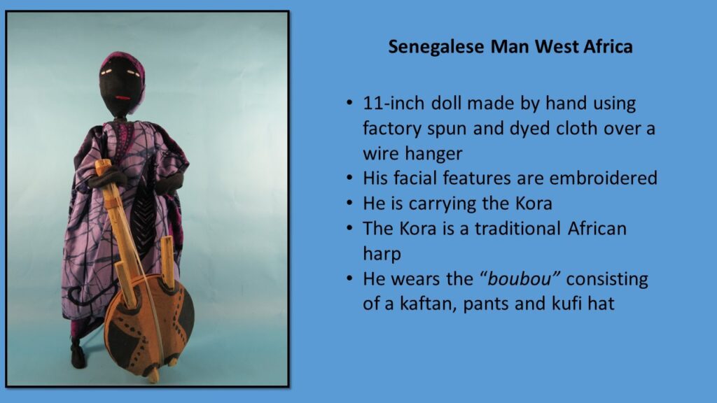 Senegalese Man West Africa Doll Description Slide