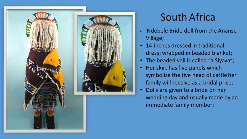 Ndebele Bride Doll Description Slide