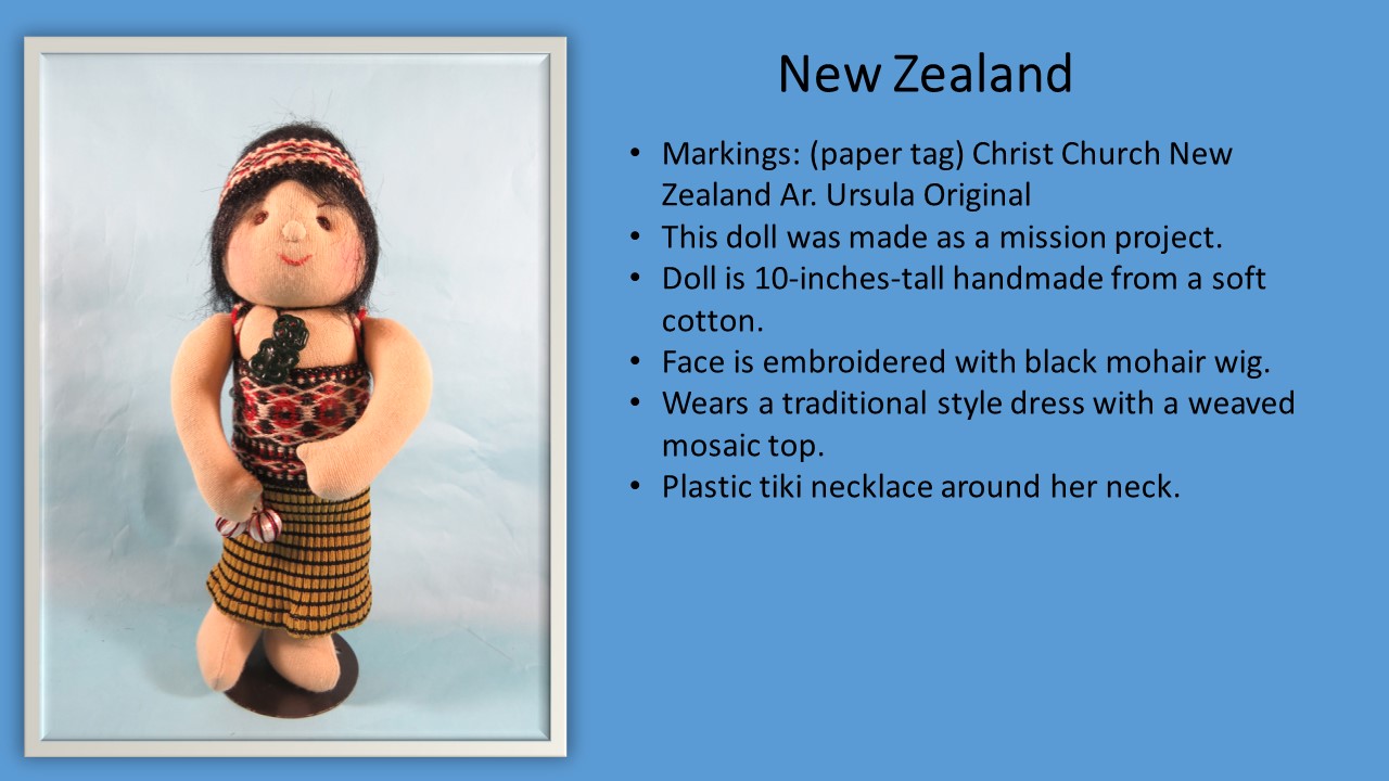 New Zealand mission project Doll Description Slide