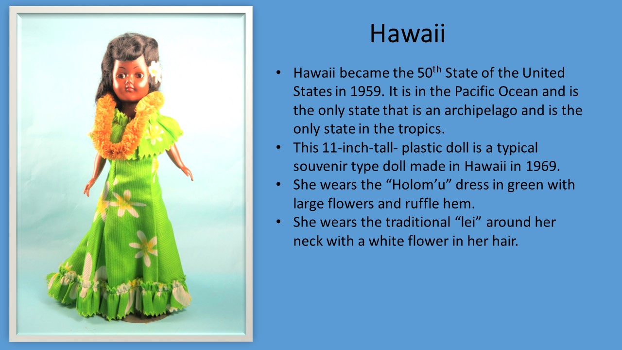 Hawaii Souvenir type Doll Description Slide