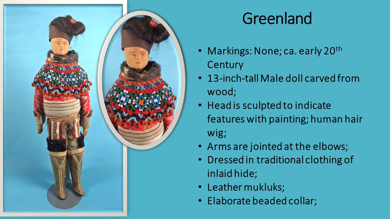 The description of Greenland with an image and blue background