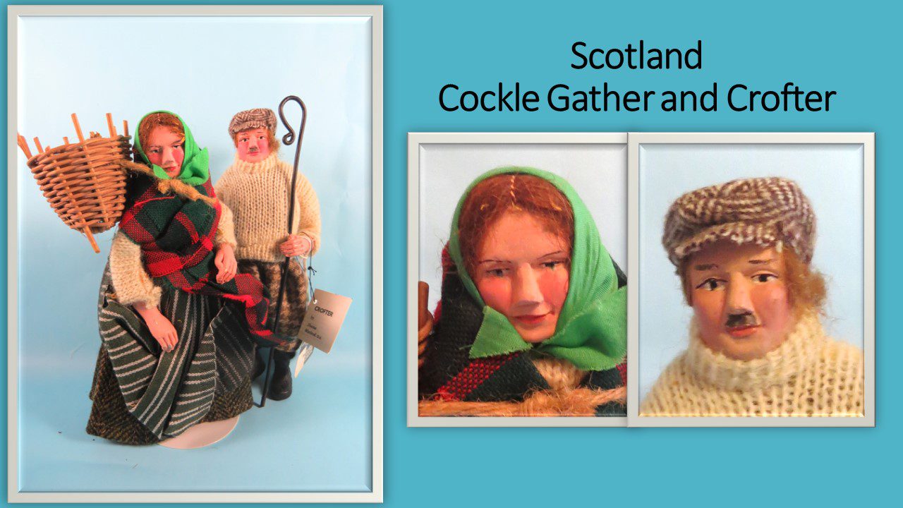 The description of Scotland scotland cockle gather and crofter with an image and blue background