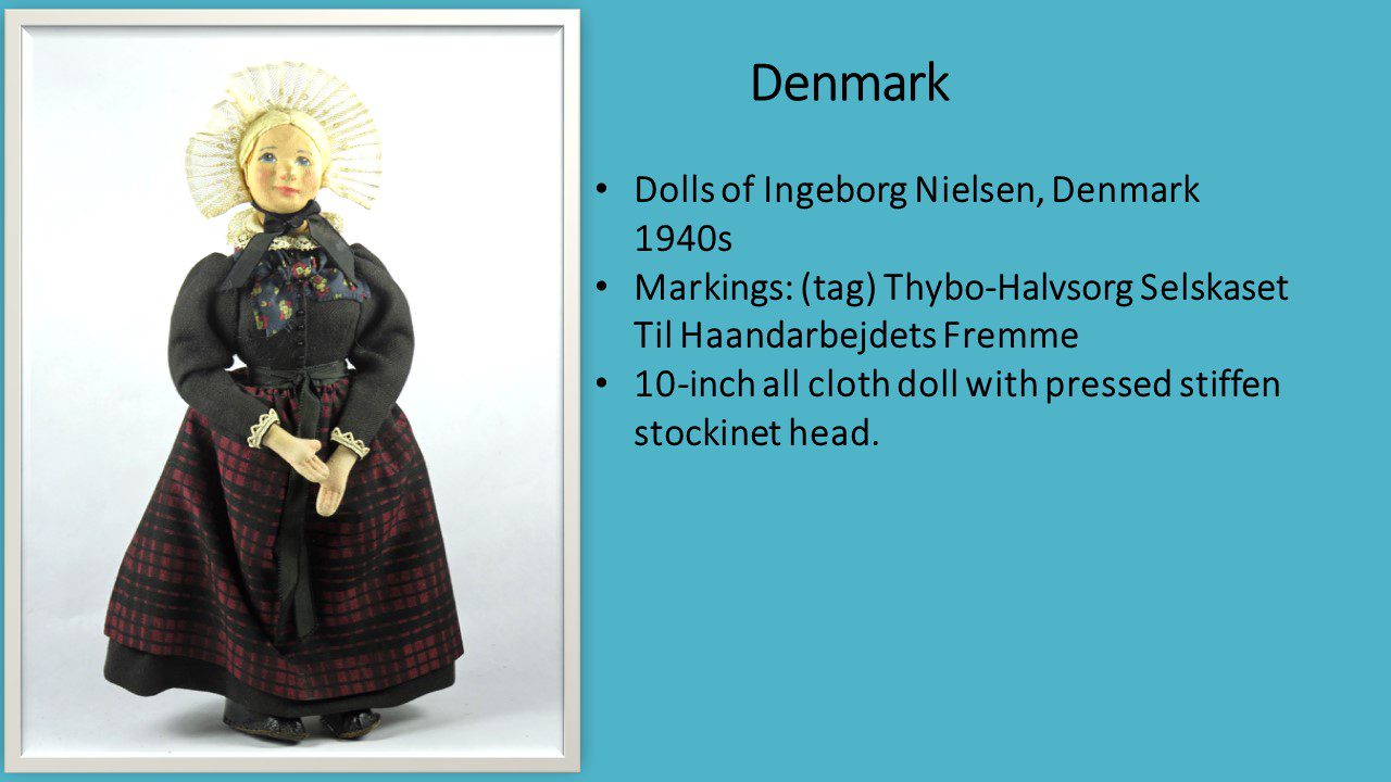 The description of Denmark with an image and blue background